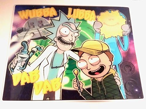 Rick and Morty 7" x 9" Medical Grade SILICONE Dab Mat by Roilty and Oil Slick