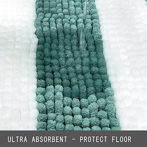 2PC Super Cozy Shaggy Chenille Bathroom Rugs ,19\