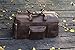 Texbo Men's Thick Cowhide Leather Vintage Big Travel Duffle Luggage Bag