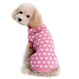 Pet Clothes,Haoricu 2016 Wintert Autumn Warm Love Heart Pet Dog Sweater Dog Costume Small Dog Cat Pet Clothing Puppy Apparel Coat for Dogs (XS, Pink)