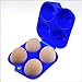 Pack of 2 pieces Plastic Portable Camping 4 Eggs Carrier Container Case Outdoor Egg Box by MERRY BIRD