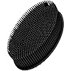 FReatech-Body-Exfoliating-Scrub-Shower-Brush-2-sided-Silicone-Bristles-for-Wet-Dry-Brushing-Gentle-Massage-and-Fine-Cleansing-Care-for-All-Skin-Types-Softer-Durable-Than-Loofah-Black FReatech Body Exfoliating Scrub Shower Brush, 2-sided Silicone Bristles for Wet & Dry Brushing, Gentle Massage and Fine…