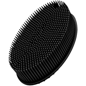 FReatech-Body-Exfoliating-Scrub-Shower-Brush-2-sided-Silicone-Bristles-for-Wet-Dry-Brushing-Gentle-Massage-and-Fine-Cleansing-Care-for-All-Skin-Types-Softer-Durable-Than-Loofah-Black FReatech Body Exfoliating Scrub Shower Brush, 2-sided Silicone Bristles for Wet & Dry Brushing, Gentle Massage and Fine…