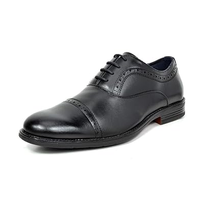 Bruno Marc Men's Classic Oxford Dress Shoes - Formal Vegan Leather Lace-Up  Oxford Shoes