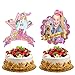 2 Pack Jojo Siwa Bow Unicorn Cake Topper,Jojo Siwa Cupcake toppers Birthday Party Supplies Decoration for Kids