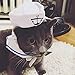 Enjoying Cat Sailor Costume, Halloween Small Dog Sailor Hat Outfit with Tie, Adjustable Pet Navy Costume for Cats Doggies Rabbits Cosplay