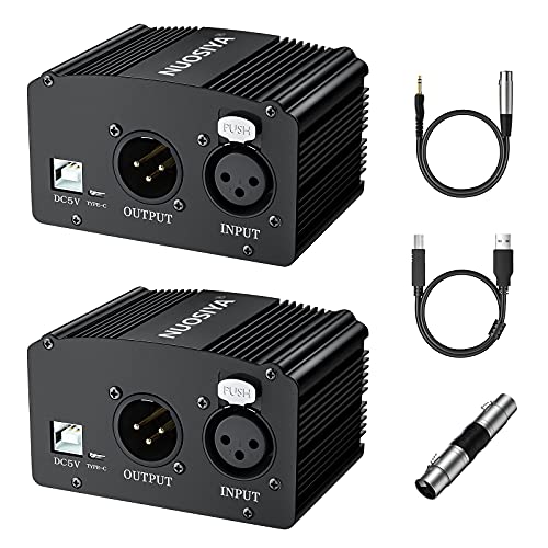 Phantom Power Supply, NUOSIYA 48V Phantom Power Supply, Stable Power