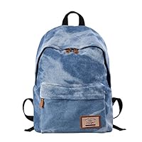 Douguyan Denim Backpack Lightweight Cute Rucksack Travel College for Teen Girl Women