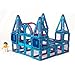 Magnetic Tile Princess Castle Set - 62 Piece Palace Kit with Prince and Princess Toys, Great Toy for Girls, Teach Creativity Building Castles and Ice Palaces, More Fun than Blocks, Pink and Blue Tiles
