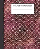 Composition Notebook: Faux Iridescent Mermaid Scales Glam College Ruled Notebook Lined School Journal