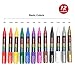 ZEYAR Acrylic Paint Marker Pens, Extra Fine Point, Nylon Tip, 12 colors, Water based, Expert of rock painting, Water and Fade Resistant, Non-toxic