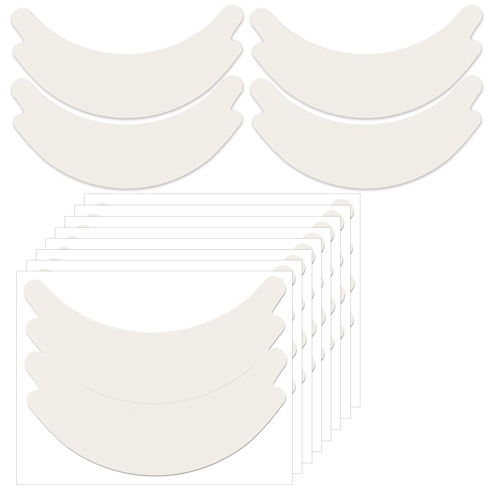 WLLHYF 200 PCS Foam Eye Pads for Lash Extensions, Waterproof Pre Cut Eyelash Tape Lint Free Sticky Under Eye Pads Lash Tech Supplies Fit Most Eye Shape