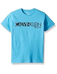 Calvin Klein Ck Tape playera de cuello redondo para niños