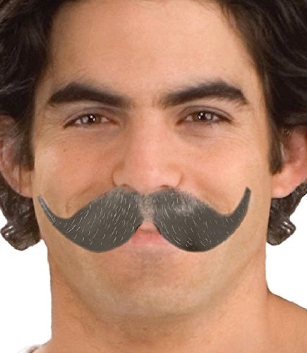 Forum Novelties Men's Human Hair Full Winged Mustache