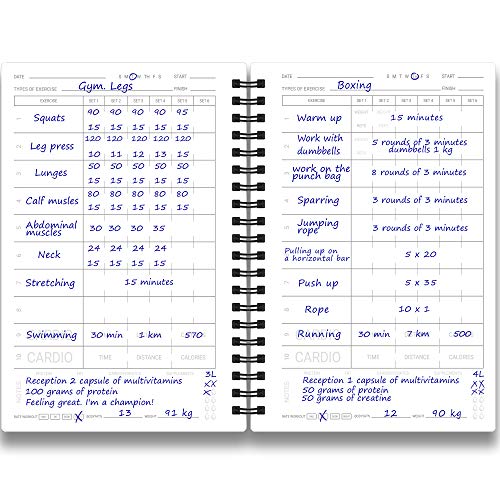 Cossac Fitness Journal Workout Planner Designed by Experts Gym