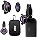 DOFLY Universal Professional HD Camera Lens Kit for iPhone 7 / 6s Plus / 6s / 5s and other devices, Cellphone ( 110 4K HD Wide Angle Lens 20x Super Macro Lens) (Black) OPEN BOX