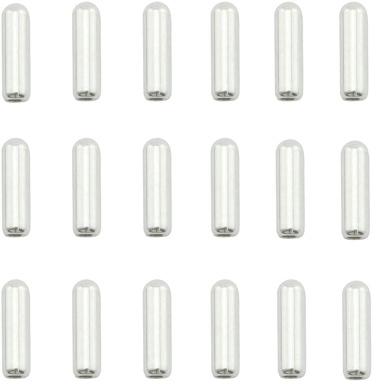 EPRHY Brooch Pins Stopper DIY Jewelry Findings Accessories and Silver Color Plated Brass Rubber Hat Pin,20 Pcs