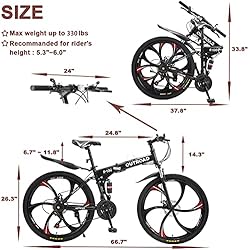 Max4out 26 Inch Folding Bikes Mountain Bike with
