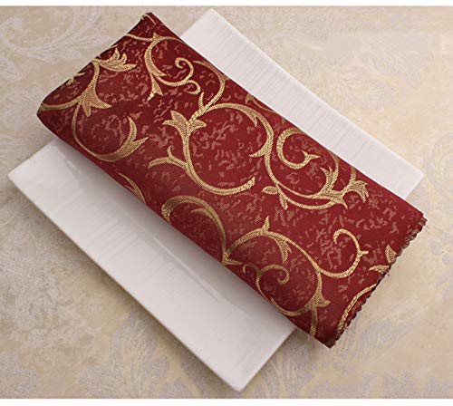 Elehere Cloth Dinner Table Napkins 17 x 17 Inch 1 Dozen, Polyester Set of 12 Machine Washable Restaurant/Wedding/Hotel/Daily Tabletop Accessories (Napkin 17\