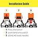 ANCOOL for Fenix 5/Fenix 6/Fenix 7 Band 22mm Silicone Watch Band for Fenix 8 Fenix E 47mm/Fenix 5 Plus/Fenix 6 Pro/Fenix 7 Pro/Forerunner 935(Orange)