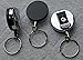 Heavy Duty (100% Solid Metal Front & Back) Retractable Reel Key-ID-Badge-Belt Clip & Chain Pull Sold Individually