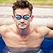 Swim Goggles - Anti Fog - Mirror Coating - Latex Free - Adjustable Strap - Clear Vision - No Leak Design - Free Protective Case - For Adults