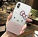 iPhone X Soft Case,LuoMing 3D EmbossCute Cartoon Pattern Slim fit Shock-Absorbing Soft Rubber Clear TPU Skin Cover Case for iPhone X 5.8inch(2017) (Hello Kitty02)