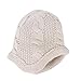 Tou Baby Girls Winter Hat Glove and Scarf Kid Suits Crochet Caps White 2-6t