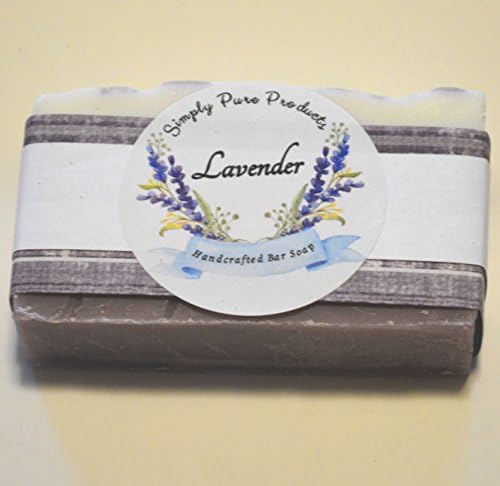 Lavender Calming Bar Soap - Handcrafted, Lavender Essential Oil & Buds. Vegan. Coconut Oil, Shea Butter and Olive Oil. Made with moisturizing oils and beneficial additives derived from nature