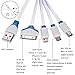 Vastar 2 Set 4-in-1 and 6-in-1 Multiple USB Charging Cable Adapter Connector with Micro USB/Type C/Mini USB Ports for iPhone6,5,4,iPad 4,3,2,Air,Galaxy S4,S5,Nexus 5,and More