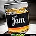Crafty Croc Removable Chalkboard Labels, Pack of 64, Large Rectangle Adhesive Stickers for Spice Jar, Mason Jar, Canister and Bottle, Size 3.5