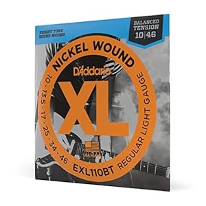 D’Addario EXL110BT Nickel Wound 10-46 Regular Light Electric Guitar Strings