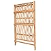 Giantex Bamboo Ladder Plant Stand, 3 Tier Folding Bamboo Plant Shelf, Foldable Flower Pot Display Shelf Rack, Multiple Plants Holder Organizer Storage Shelf for Indoor Outdoor Balcony Garden (Natural)