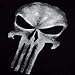 BELLO TUTTI Men's Slim Punisher Skull Ghost Black Sleeveless Shirt Card Holder