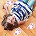 Easter Stickers for Kids Easter Bunny Paw Print Floor Decals Stickers for Easter Party Decoration Easter Egg Hunt
