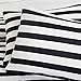 Vaulia Lightweight Microfiber Duvet Cover Set, Black and White Stripes Print Pattern, Reversible Color Design - Queen Size