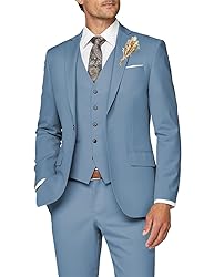 Wangyue 3 Piece Slim Fit Suit - Men's Wedding Prom