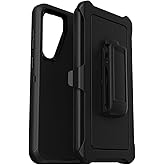 Defender Case Compatible with Samsung Galaxy S24, Shockproof, Drop Proof, Ultra-Rugged with Port Protection, Includes Holster Clip Kickstand Black