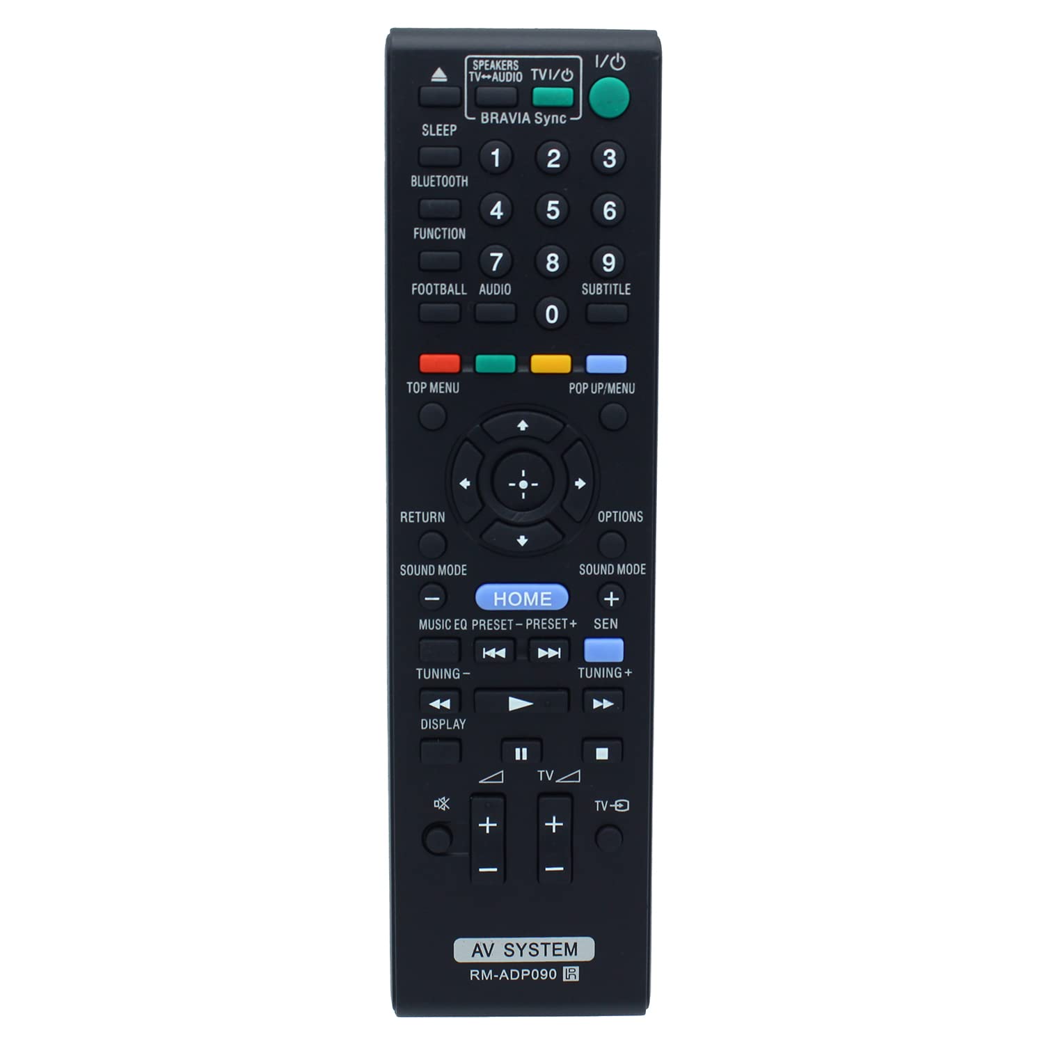 RM-ADP090 Remote Control Replacement for Sony AV System BDV-E6100 BDV-E2100 BDV-E4100 BDV-E3100 SS-WSB123 SS-TSB123 SS-CTB122 SS-TSB121 SS-WSB122 SS-CTB121 BDVE6100 BDVE2100