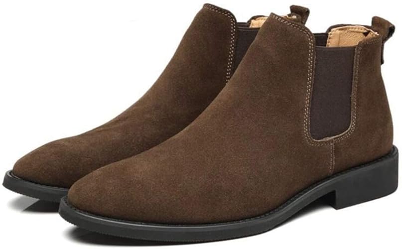 Amazon Yybo スエード サイドゴアブーツ 靴 サイドゴア ブーツ 黒 メンズ サイドコアブーツ メンズブーツ スエード ソール ビジネス ショートブーツ ビジネスシューズ 紳士靴 メンズ 靴 シューズ ブーツ チェルシーブーツ スウェード ブーツ