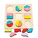 Lewo Wooden Geometric Chunky Shape Puzzles Sorting Game Early Development Educational Toys Pack of 3