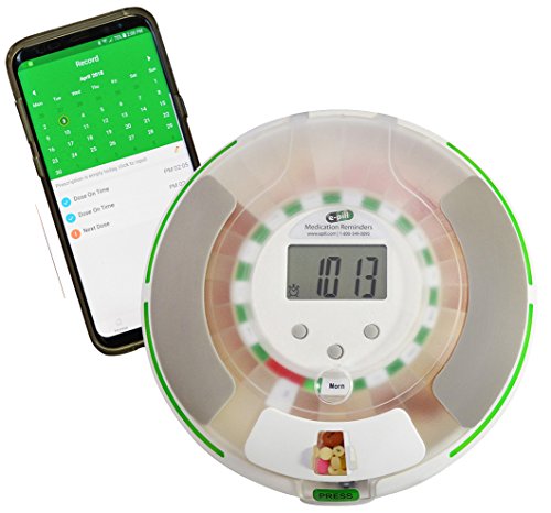 e-Pill MedSmart Voice Pro Automatic Pill Dispenser – Locked Bluetooth Medication Reminder with Voice Alerts – Pill Organizer for Seniors, Dementia, Alzheimer’s, Caregivers & Assisted Living