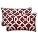 Pillow Perfect Trellis Indoor/Outdoor Accent Throw Pillow Plush Fill, Weather, and Fade Resistant, Lumbar - 11.5