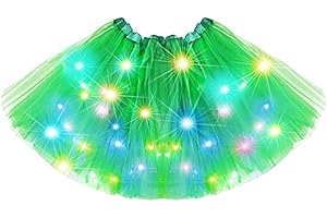 Nicute Light Up Tutu Led Layered Tulle Tutus Skirt for Women