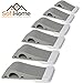 Door Stopper 6 Pack Set [Bonus Holders] - SofiHome Premium Heavy Duty Door Stop Rubber Wedge with Decorative Storage Holder - Ideal Doorstop for Draft Stopping & More - The Original (6, Gray)