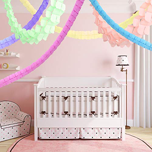 image for RUBFAC 6pcs Unicorn Four-Leaf Clover Paper Garland Streamers Tissue Ha