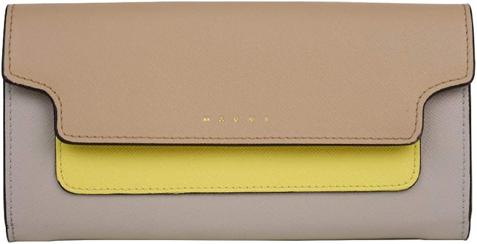 Amazon マルニ Marni マルニ 長財布 小銭入れ付 Pfmou01u13 Lv5 Light Camel Vanilla Pelican 並行輸入品 財布