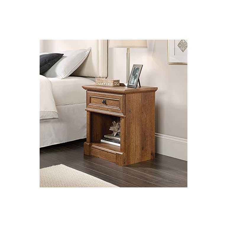 Sauder Palladia Night Stand, Vintage Oak finish LAVORIST