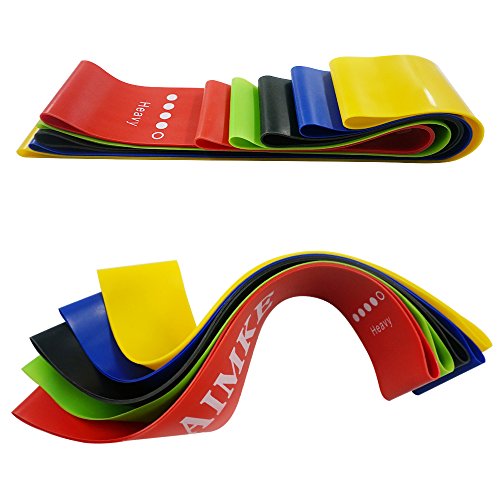 AIMKE Resistance Bands, Resistance Loop Exercise Bands, Durable Pull Up Assist Bands, Stretch Bands for Physical Therapy, Workout Bands Set for Yoga, Home Gym