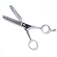 KUTZ 5" (12.7 cm) Double Edge Comb Type Thinning Scissors | 2" (5.1 cm) Blades With 12 Teeth Per Blade | Precision Hair Thinning and Grooming